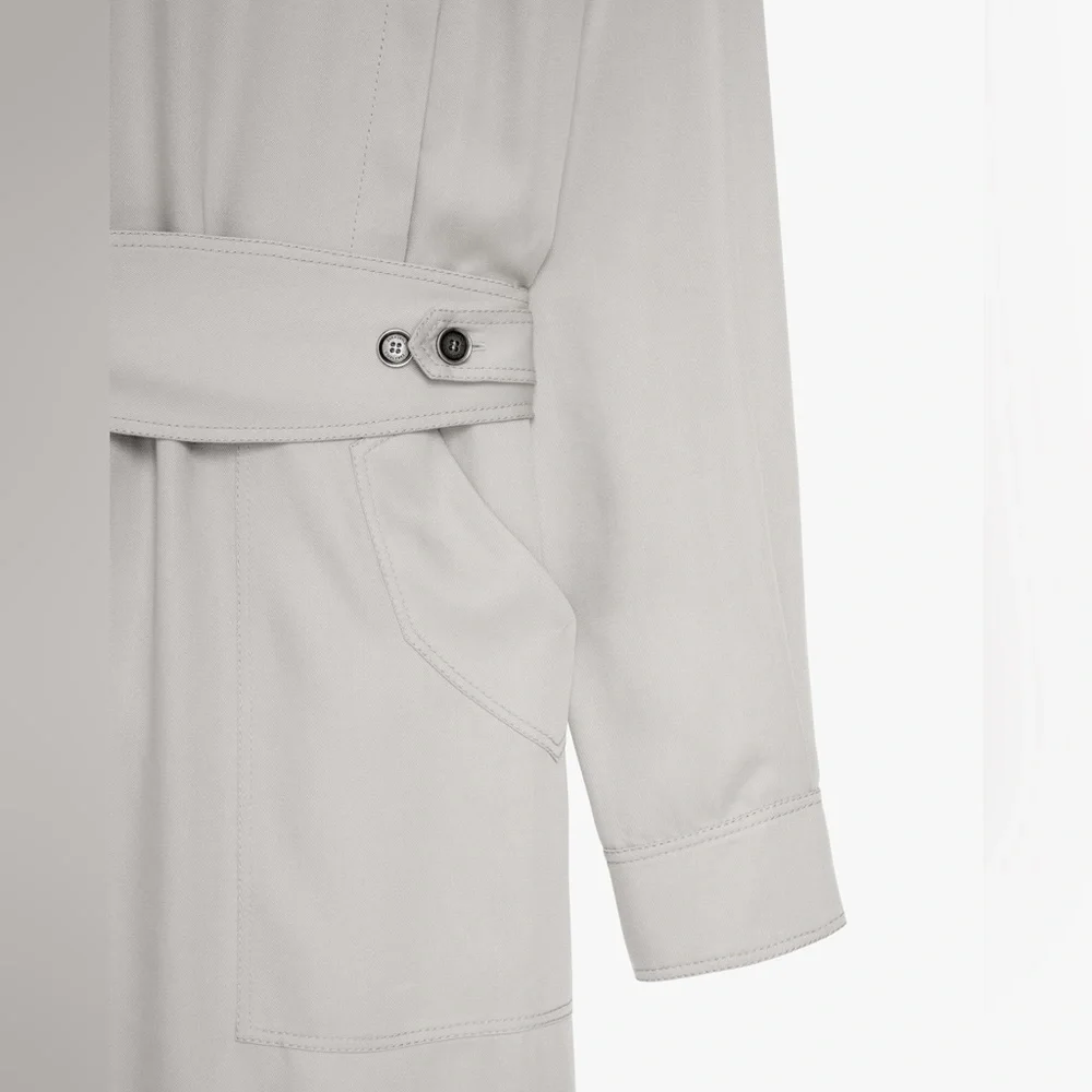 Zara Gray Belted Mini Dress - Picture 6 of 8